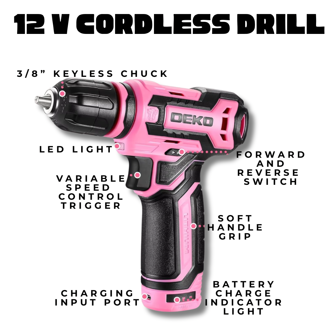 Bloom and Build™ All-In-One Pink Power Deluxe Tool Kit