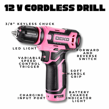 Bloom and Build™ All-In-One Pink Power Deluxe Tool Kit