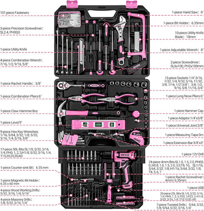 Bloom and Build™ All-In-One Pink Power Deluxe Tool Kit